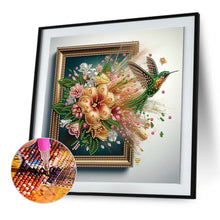 Load image into Gallery viewer, Hummingbird Out Of Frame 30*30CM(Canvas) Partial Special Shaped Drill Diamond Painting