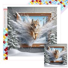 Load image into Gallery viewer, Wolf Out Of Frame 40*40CM(Picture) Full Square Drill Diamond Painting