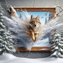 Load image into Gallery viewer, 3D Picture Frame Wolf 40*40CM(Picture) Full Square Drill Diamond Painting