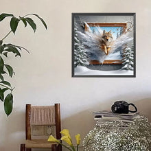 Load image into Gallery viewer, Wolf Out Of Frame 40*40CM(Picture) Full Square Drill Diamond Painting