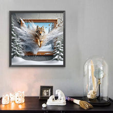 Load image into Gallery viewer, Wolf Out Of Frame 40*40CM(Picture) Full Square Drill Diamond Painting