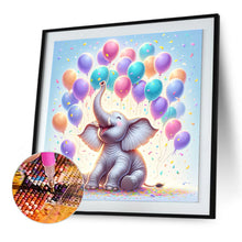 Load image into Gallery viewer, Balloon Elephant 30*30CM(Canvas) Full Round Drill Diamond Painting