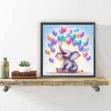 Load image into Gallery viewer, Balloon Elephant 30*30CM(Canvas) Full Round Drill Diamond Painting