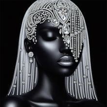 Load image into Gallery viewer, Black Pearl Lady 30*30CM(Canvas) Partial Special Shaped Drill Diamond Painting