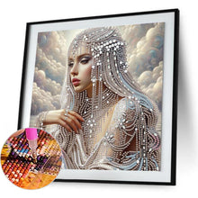 Load image into Gallery viewer, Elegant Lady-Woman 30*30CM(Canvas) Partial Special Shaped Drill Diamond Painting