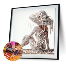 Load image into Gallery viewer, Gorgeous And Elegant Lady 30*30CM(Canvas) Partial Special Shaped Drill Diamond Painting