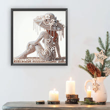 Load image into Gallery viewer, Elegant Lady-Woman 30*30CM(Canvas) Partial Special Shaped Drill Diamond Painting