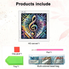 Load image into Gallery viewer, Piano Notes 30*30CM(Canvas) Partial Special Shaped Drill Diamond Painting