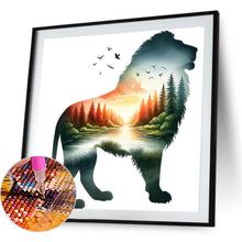Load image into Gallery viewer, Lion 30*30CM(Canvas) Full Round Drill Diamond Painting