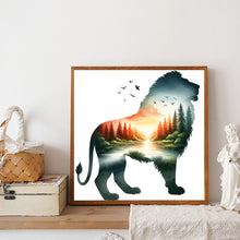 Load image into Gallery viewer, Lion 30*30CM(Canvas) Full Round Drill Diamond Painting