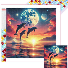 Load image into Gallery viewer, Ocean Under The Moonlight 30*30CM(Picture) Full Square Drill Diamond Painting