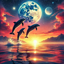 Load image into Gallery viewer, Ocean Under The Moonlight 30*30CM(Picture) Full Square Drill Diamond Painting