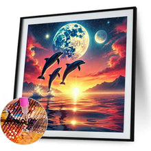 Load image into Gallery viewer, Ocean Under The Moonlight 30*30CM(Picture) Full Square Drill Diamond Painting