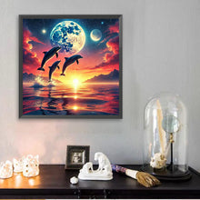 Load image into Gallery viewer, Ocean Under The Moonlight 30*30CM(Picture) Full Square Drill Diamond Painting