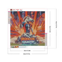 Load image into Gallery viewer, Denver Broncos Team 40*40CM(Canvas) Full Round Drill Diamond Painting