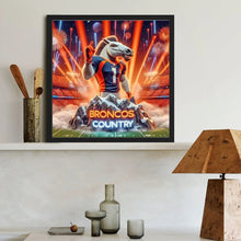 Load image into Gallery viewer, Denver Broncos Team 40*40CM(Canvas) Full Round Drill Diamond Painting