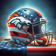 Load image into Gallery viewer, Denver Broncos Team Helmet 40*40CM(Canvas) Full Round Drill Diamond Painting