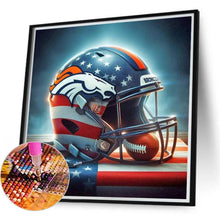 Load image into Gallery viewer, Denver Broncos Team Helmet 40*40CM(Canvas) Full Round Drill Diamond Painting