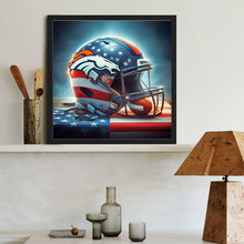 Load image into Gallery viewer, Denver Broncos Team Helmet 40*40CM(Canvas) Full Round Drill Diamond Painting