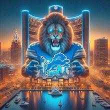 Load image into Gallery viewer, Detroit Lions Team Lion 40*40CM(Canvas) Full Round Drill Diamond Painting