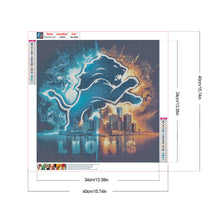 Load image into Gallery viewer, Detroit Lions Team 40*40CM(Canvas) Full Round Drill Diamond Painting