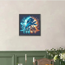 Load image into Gallery viewer, Detroit Lions Team 40*40CM(Canvas) Full Round Drill Diamond Painting