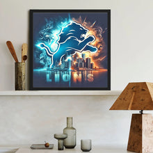 Load image into Gallery viewer, Detroit Lions Team 40*40CM(Canvas) Full Round Drill Diamond Painting
