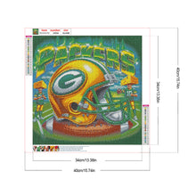 Load image into Gallery viewer, Green Bay Packers Team Helmet 40*40CM(Canvas) Full Round Drill Diamond Painting