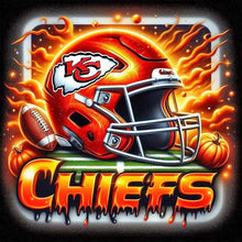 Load image into Gallery viewer, Kansas City Chiefs Helmet 40*40CM(Canvas) Full Round Drill Diamond Painting