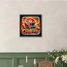 Load image into Gallery viewer, Kansas City Chiefs Helmet 40*40CM(Canvas) Full Round Drill Diamond Painting