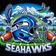 Load image into Gallery viewer, Seattle Seahawks Helmet Team 40*40CM(Canvas) Full Round Drill Diamond Painting