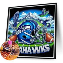 Load image into Gallery viewer, Seattle Seahawks Helmet Team 40*40CM(Canvas) Full Round Drill Diamond Painting