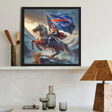 Load image into Gallery viewer, Buffalo Bills Team 40*40CM(Canvas) Full Round Drill Diamond Painting
