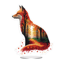 Load image into Gallery viewer, Acrylic Special Shape Fox 5D DIY Diamond Painting Art Tabletop Decorations