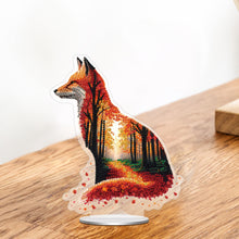 Load image into Gallery viewer, Acrylic Special Shape Fox 5D DIY Diamond Painting Art Tabletop Decorations