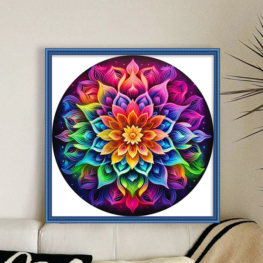 Mandala - Full 11CT Counted Cross Stitch 40x40CM - Yishu