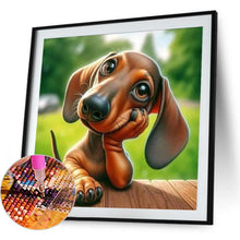 Load image into Gallery viewer, Dachshund-Dog 40*40CM(Canvas) Full Round Drill Diamond Painting