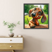 Load image into Gallery viewer, Dachshund-Dog 40*40CM(Canvas) Full Round Drill Diamond Painting