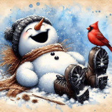 Load image into Gallery viewer, Snowman 40*40CM(Canvas) Full Round Drill Diamond Painting