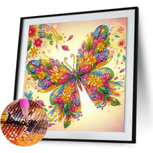 Load image into Gallery viewer, Butterfly 30*30CM(Canvas) Partial Special Shaped Drill Diamond Painting