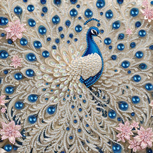 Load image into Gallery viewer, White Peacock 30*30CM(Canvas) Partial Special Shaped Drill Diamond Painting