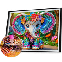 Load image into Gallery viewer, Elephant 40*30CM(Canvas) Partial Special Shaped Drill Diamond Painting