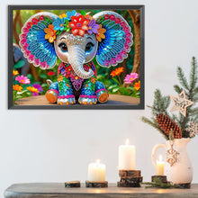 Load image into Gallery viewer, Elephant 40*30CM(Canvas) Partial Special Shaped Drill Diamond Painting