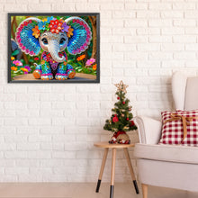 Load image into Gallery viewer, Elephant 40*30CM(Canvas) Partial Special Shaped Drill Diamond Painting