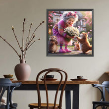 Load image into Gallery viewer, Cute Grandma 40*40CM(Canvas) Full Round Drill Diamond Painting