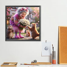 Load image into Gallery viewer, Cute Grandma 40*40CM(Canvas) Full Round Drill Diamond Painting