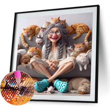 Load image into Gallery viewer, Cute Grandma 40*40CM(Canvas) Full Round Drill Diamond Painting
