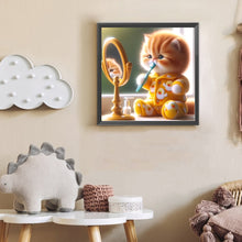 Load image into Gallery viewer, Cute Cat 30*30CM(Canvas) Full Round Drill Diamond Painting