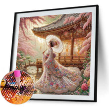 Load image into Gallery viewer, Japanese Geisha Beauty 40*40CM(Canvas) Full Round Drill Diamond Painting