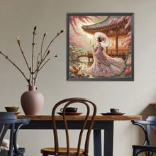 Load image into Gallery viewer, Japanese Geisha Beauty 40*40CM(Canvas) Full Round Drill Diamond Painting